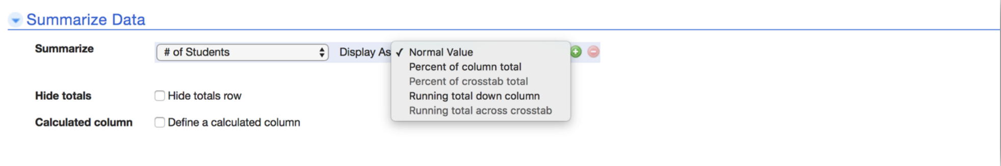 A dialog box that will prompt you to select the type of report. Select the 'Chart' option