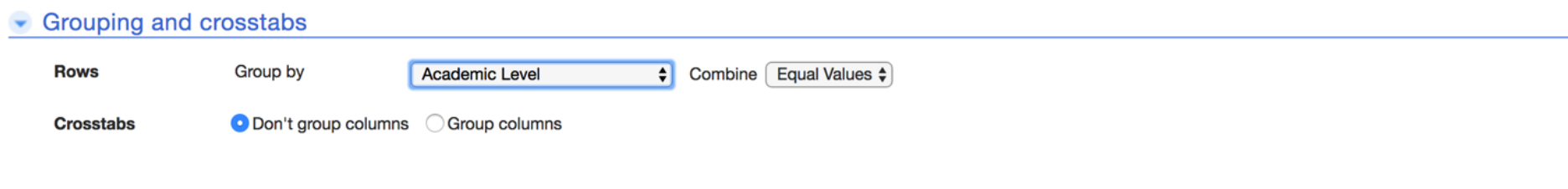 A dialog box that will prompt you to select the type of report. Select the 'Chart' option